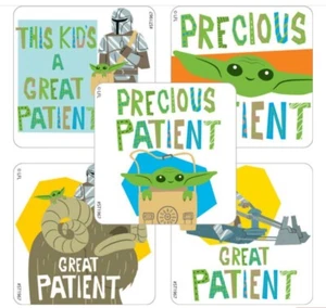 20 Star Wars Mandalorian : Grogu patient Stickers Party Favors Teacher Supply  - Picture 1 of 1