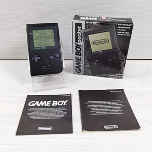 Nintendo Game Boy Pocket Schwarz - MGB-S-KA - Konsole (B-Ware) + Box - Selten - Bild 1 von 18