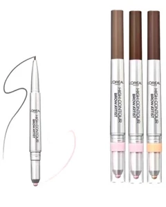 L'Oreal High Contour Brow Artist Pencil & Highlighter Duo - Wählen Sie Ihren Farbton - Bild 1 von 7