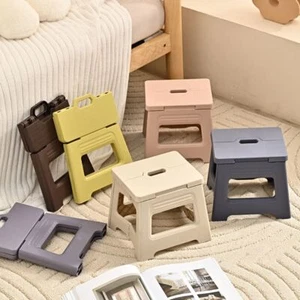 Collapsible Folding Step Stool Thickened Small Bench Foldable Stool Camping - Picture 1 of 18
