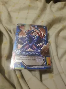 Digimon Fusion Card Game TCG CCG metal greymon Rare Tournament Promo - Picture 1 of 2