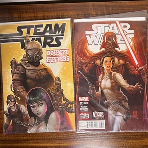 Star Wars Vader Down #13 und Steam Wars Kopfgeldjäger #1 Comicbuch Menge 2 - Bild 1 von 6