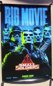 RARE MOVIE POSTER Small Soldiers Big Movie 1998 Original 2-Sided 39.5 x 26.5 in - Picture 1 of 6