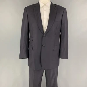 Brioni Größe 42 marineblau gestreifter Wollkerbe Reversanzug - Bild 1 von 12