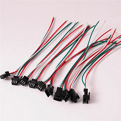 WS2812B WS2811 WS2812 Female Male 3-Pin Connectors plug LED Pixels Strip 15CM - Image 1 of 4