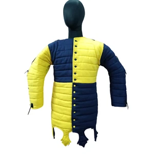 Cotton Medieval Gambeson Armor Vest - Durable Protective Gear for LARP, Cosplay, - Picture 1 of 14