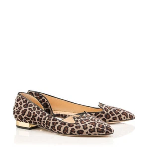 Charlotte Olympia FELINE D'ORSAY in Leopard NIB Made in Italy EU 38 US 8 Fall 18 - Picture 1 of 5