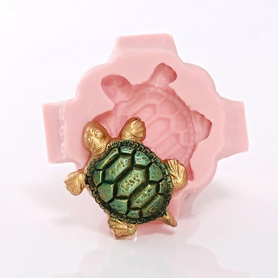 Sea Turtle Silicone Mold - Jewelry Resin Clay Mold - Food Safe Fondant (892) - Image 1 of 4