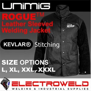 UNIMIG Rogue Leather Sleeve Welding Jacket Proban Arm Heat Flame Proof Resistant