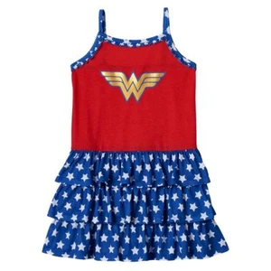 Camisón pijama DC Comics Wonder Woman en capas talla 6/6X venta al por menor $32 nuevo con etiquetas - Imagen 1 de 2