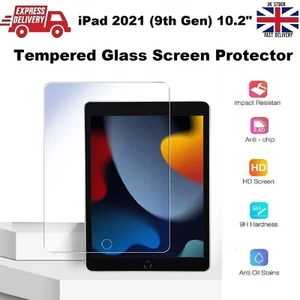 For New iPad 9th Gen 10.2 inch Tempered Glass Screen Protector A2602/A2603/A2604 - Picture 1 of 12