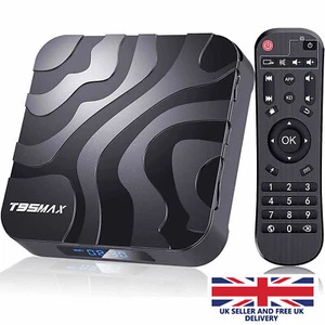 T95 MAX Android 12 TV Box 16/32/64GB Quad Core HD 6K HDMI WIFI Media Player UK - Picture 1 of 14