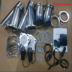 2.5'' Electric Valve Cutout E-Cut Out Kit Manual Control & Remote Switch - Picture 1 of 10