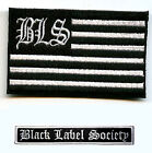 BLACK LABEL SOCIETY BLS iron-on NEW ZAKK WYLDE 2-PC SET: KEY TAG TAB + BLS FLAG