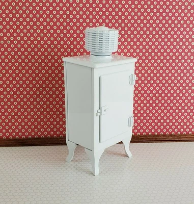 Кукольный домик миниатюрный холодильник монитор верхний холодильник винтажный стиль 1920-х 1:12 - Изображение 1 из 3