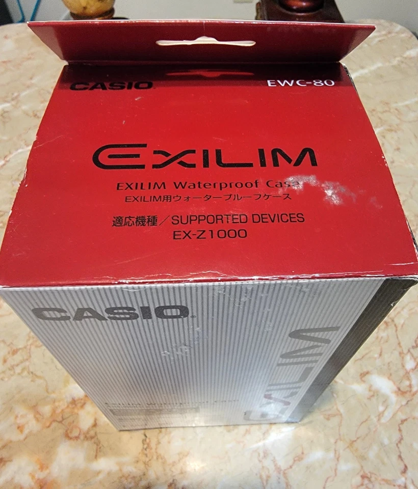 Casio EXILIM ESTUCHE impermeable - EWC-80 para cámara excavadora EX-Z1000 - NUEVO EN CAJA + 1 extra  Foto 1 de 2