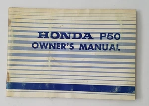 Honda 50 P50 1967 manual del propietario scooter vintage. - Imagen 1 de 3