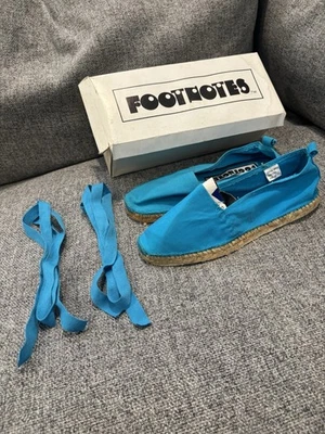 De colección Nuevo en caja Notas a pie de página Cuerda de lona para mujer Años 70 Asiática China Toms Escuela Pisos años 80 Foto 1 de 4