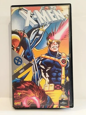 X-Men Animated Series: Cable VHS (1995) Time Fugitive 1 & 2 Marvel  Fox Kids - Image 1 of 2