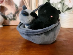 Jellycat Cauldron Cuties Plush Halloween Ghost Cat Bat Spooky Retired - EUC - Picture 1 of 5