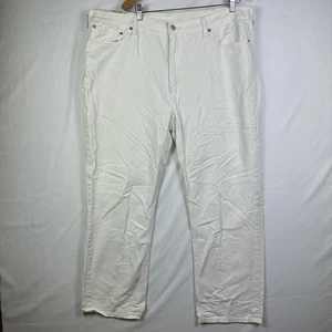 Jeans Levi's 541 para hombre 42x32 blanco lavado claro denim calce atlético elástico cónico - Imagen 1 de 17