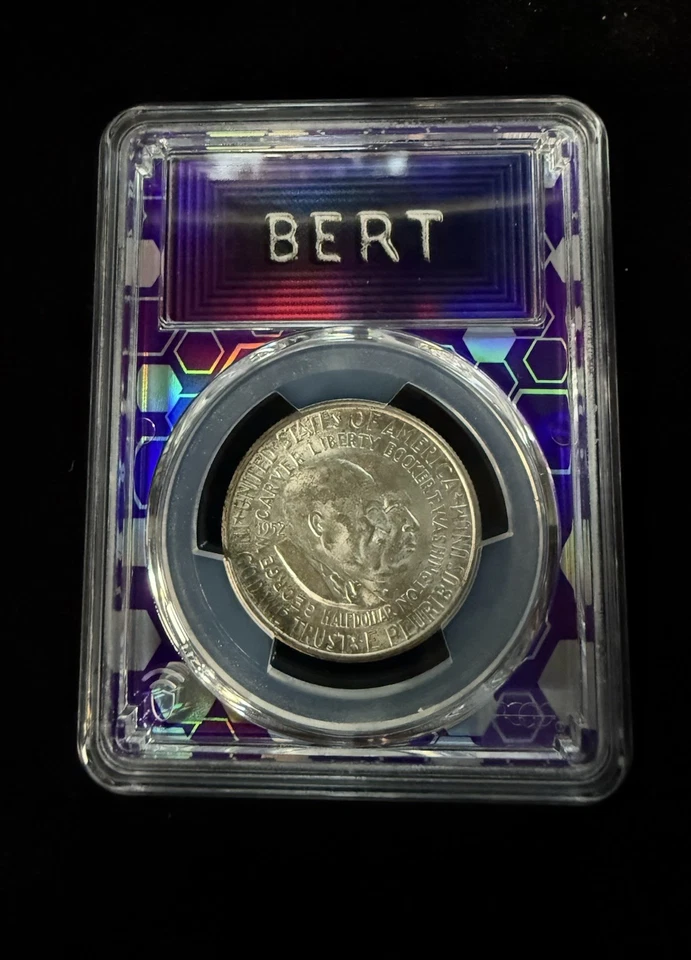 1952 Washington Carver Commem Half Dollar PCGS MS64 BERT Label! - Image 1 of 4