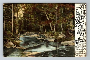 Poland Springs ME-Maine, Scenic View Of The Ripps Vintage Souvenir Postcard - Picture 1 of 2