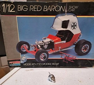 1986 Monogram Model #2506 Big Red Baron Show Car 1/12 Scale CHROME SKULL ONLY - Picture 1 of 4
