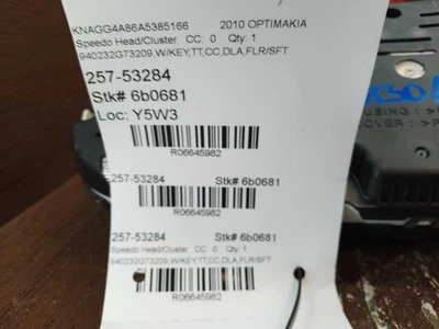 2009 2010 KIA OPTIMA 2.4 AT SPEEDOMETER GAUGE INSTRUMENT CLUSTER  940232G73209 - Image 1 of 4