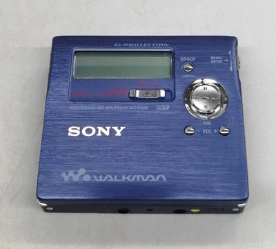 SONY Walkman MZ-R909 Portable Minidisc MD Recorder Blue Player - Japan - Image 1 of 4