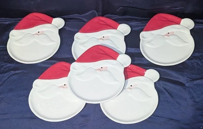 Dept 65 Macy's Ceramic Christmas Cookies for Santa Plates with tags Set of 6 - Image 1 of 4