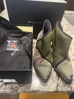 Botín camuflaje UNITED NUDE para mujer talla 38 Foto 1 de 4