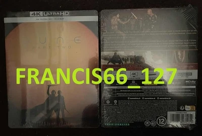 Dune Part 2  Steelbook 4K + Blu Ray - Dolby Vision + HDR10 French Release - image 1 of 3
