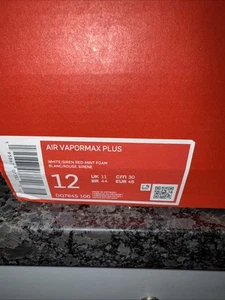 Vapor Max Plus White Siren Red-mint Foam - Picture 1 of 10