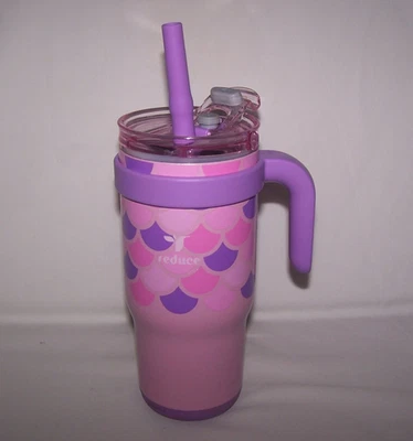 Usado en excelente estado Reducir 18 oz. Taza vaso aislante Coldee para niña con pajita y mango Foto 1 de 4