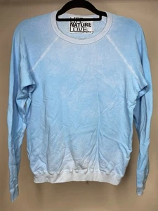 Free City Lucky Rabbit Sweatshirt Damen Small Sun Faded Blue Baumwolle Long Slv - Bild 1 von 6