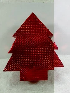 Schachtel in Weihnachtsbaumform - rot - Bild 1 von 2