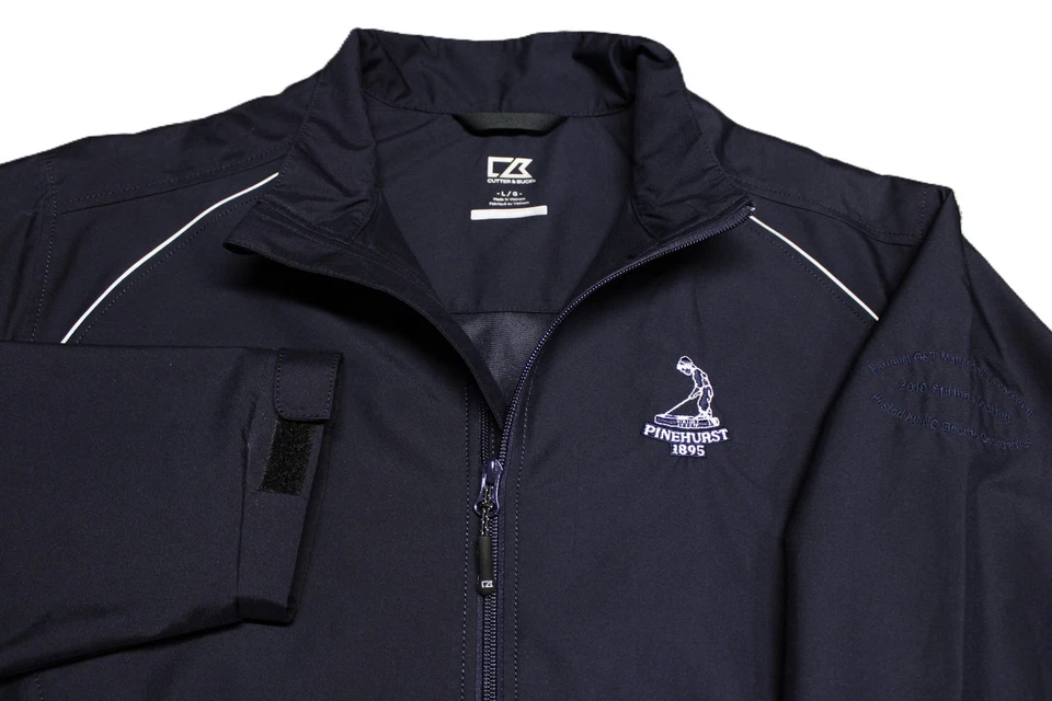 CUTTER & BUCK POLY GOLF JACKET--L--PINEHURST 1895--PERFECT!!--NWOT!!! - Image 1 of 3