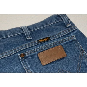 Wrangler Western Jeans Herren Größe 36 x 31 Cowboy Bootcut Fit Blau Baumwolle - Bild 1 von 9