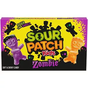 SOUR PATCH KIDS Zombie arancione e viola caramelle morbide e gommose, 3,5 once - Foto 1 di 3