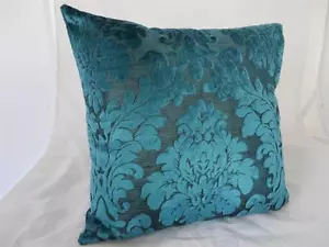 Turquoise Acanthus Velvet Home Decor Pillow Case Lounge Bed Cushion Cover 45cm - Picture 1 of 1