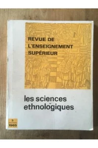 Revue de l'enseignement supérieur numéro 3, Les sciences ethnologiques Collectif - Picture 1 of 1