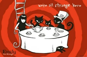 EMILY THE STRANGE POSTER We're All Strange Here 24X36 - Picture 1 of 1