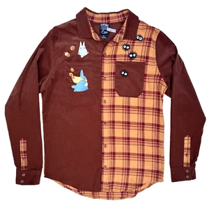 Our Universe Studio Ghibli My Neighbor Totoro Corduroy Split Button-up Size Med - Picture 1 of 8