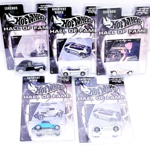 Lot Of 5 Hot Wheels 1:64 Diecast Hall Of Fame Cars - New - Picture 1 of 1