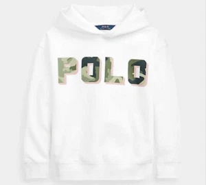 NWT, Girls Ralph Lauren White Cropped OVERSIZED Hoodie, Size 6 - Picture 1 of 1