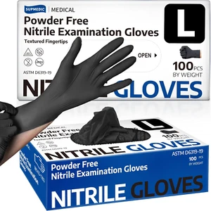 Disposable Nitrile Gloves, Chemical Resistant, Powder-Free Latex-Free, Food Safe - Picture 1 of 12