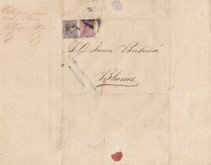 Spain 19th centuary stamps cover Ref 8416 - Picture 1 of 1