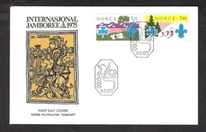 1975 Norway Oslo Boy Scout World Jamboree St Georg FDC - Picture 1 of 1