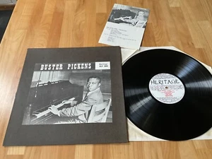 Buster Pickens rare blues Lp Heritage label plus insert Ex - Picture 1 of 10